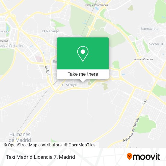 mapa Taxi Madrid Licencia 7