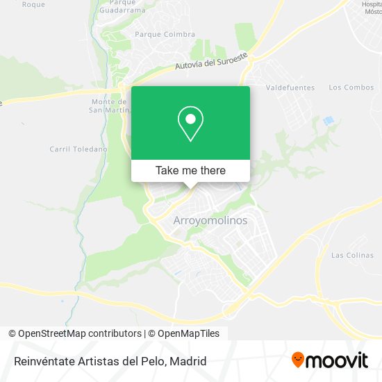 Reinvéntate Artistas del Pelo map