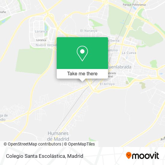 mapa Colegio Santa Escolástica