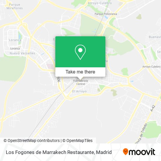 mapa Los Fogones de Marrakech Restaurante