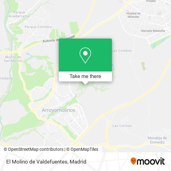 El Molino de Valdefuentes map