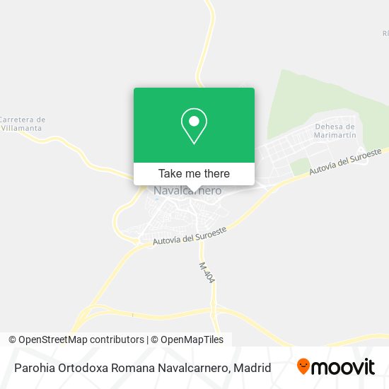 Parohia Ortodoxa Romana Navalcarnero map