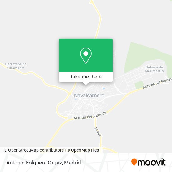 Antonio Folguera Orgaz map