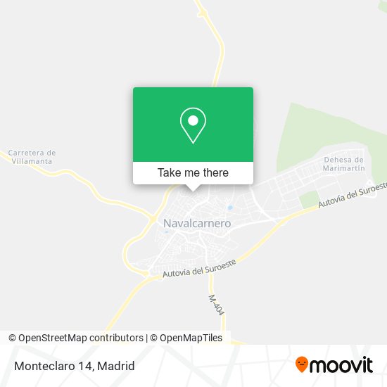 Monteclaro 14 map