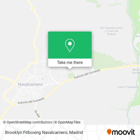 Brooklyn Fitboxing Navalcarnero map
