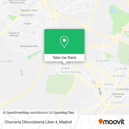 mapa Churrería Chocolatería Liber 4