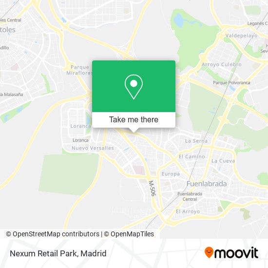 mapa Nexum Retail Park