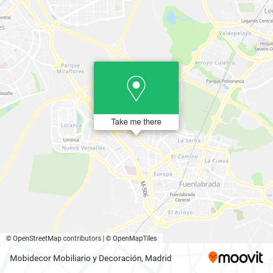 mapa Mobidecor Mobiliario y Decoración