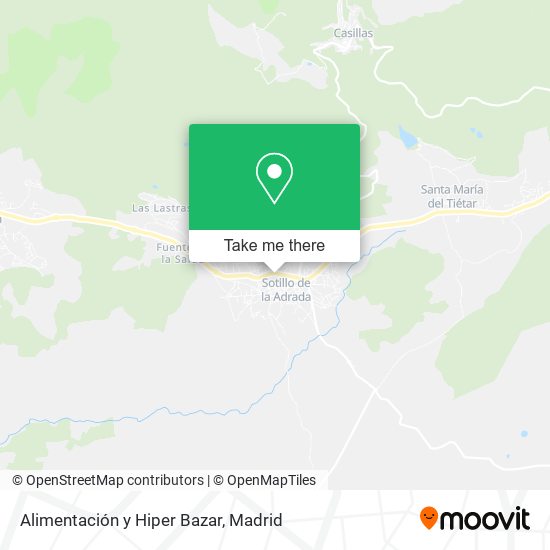 Alimentación y Hiper Bazar map