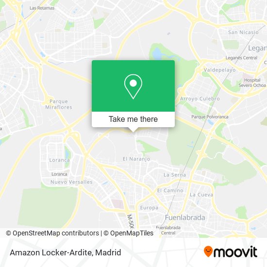 mapa Amazon Locker-Ardite