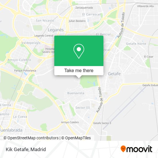 Kik Getafe map