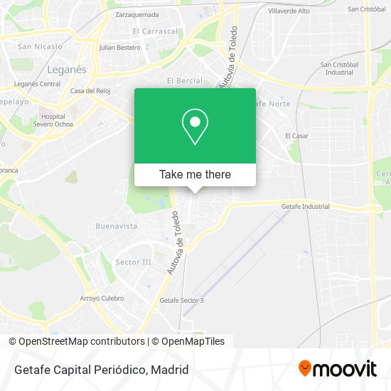 Getafe Capital Periódico map