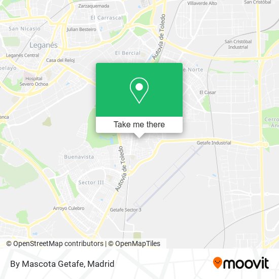 By Mascota Getafe map