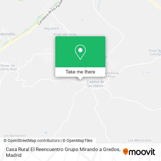 mapa Casa Rural El Reencuentro Grupo Mirando a Gredos