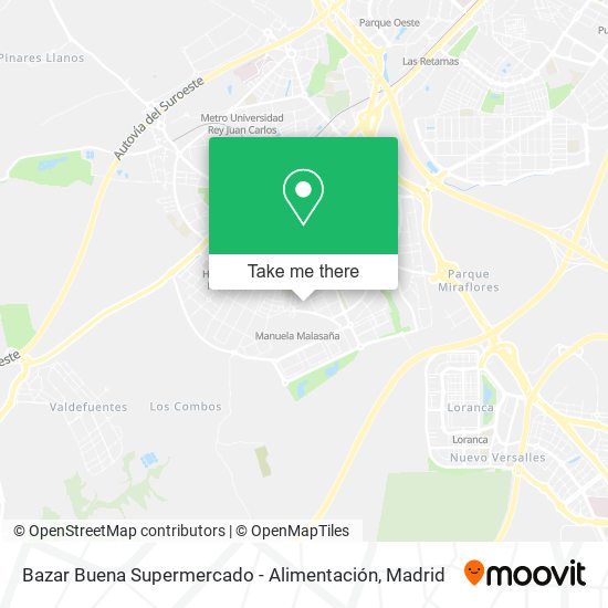 mapa Bazar Buena Supermercado - Alimentación