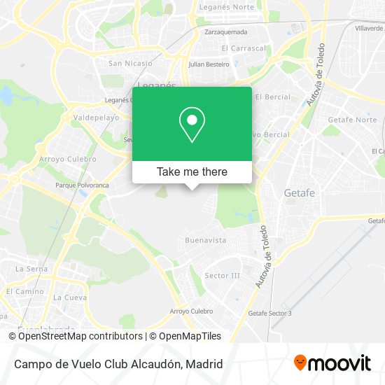 mapa Campo de Vuelo Club Alcaudón