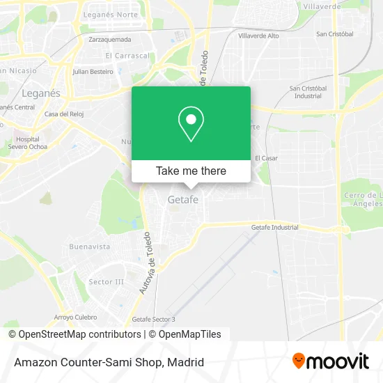Amazon Counter-Sami Shop map