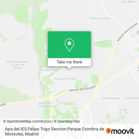 Apa del IES Felipe Trigo Seccion Parque Coimbra de Móstoles map