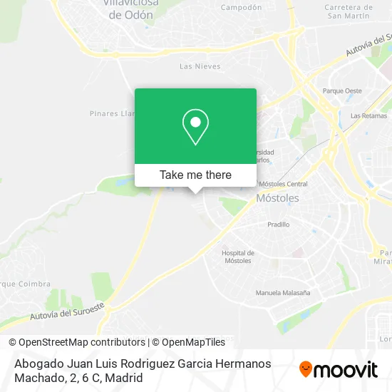 mapa Abogado Juan Luis Rodriguez Garcia Hermanos Machado, 2, 6 C