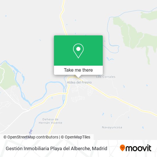 Gestión Inmobiliaria Playa del Alberche map