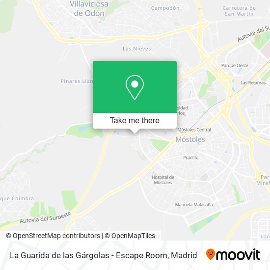 mapa La Guarida de las Gárgolas - Escape Room