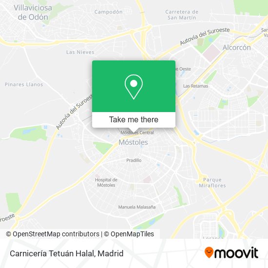 Carnicería Tetuán Halal map