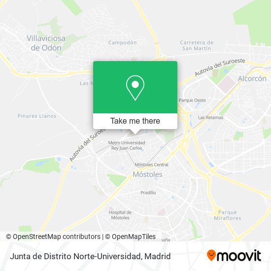 Junta de Distrito Norte-Universidad map