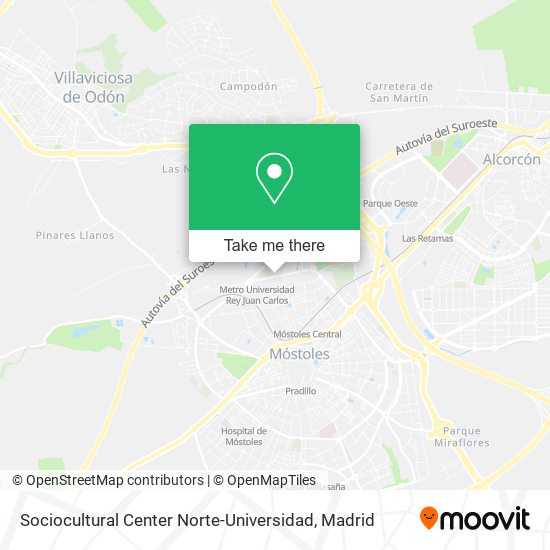 mapa Sociocultural Center Norte-Universidad