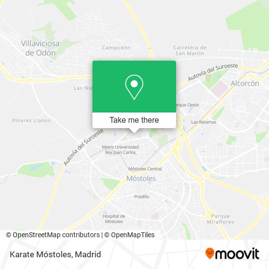 mapa Karate Móstoles