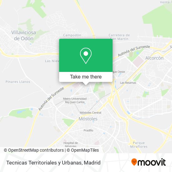 Tecnicas Territoriales y Urbanas map