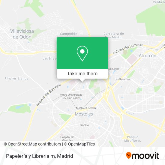 mapa Papelería y Libreria m