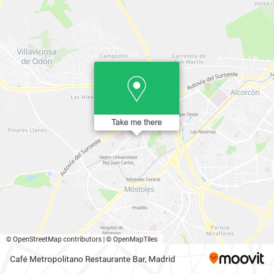 Café Metropolitano Restaurante Bar map
