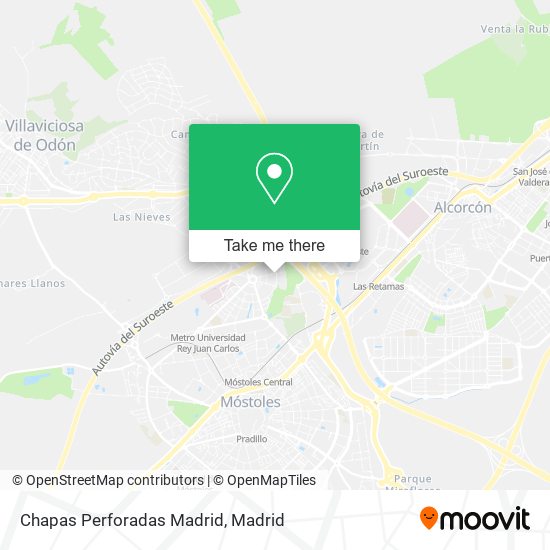 mapa Chapas Perforadas Madrid