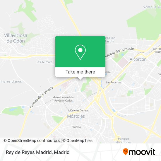 mapa Rey de Reyes Madrid