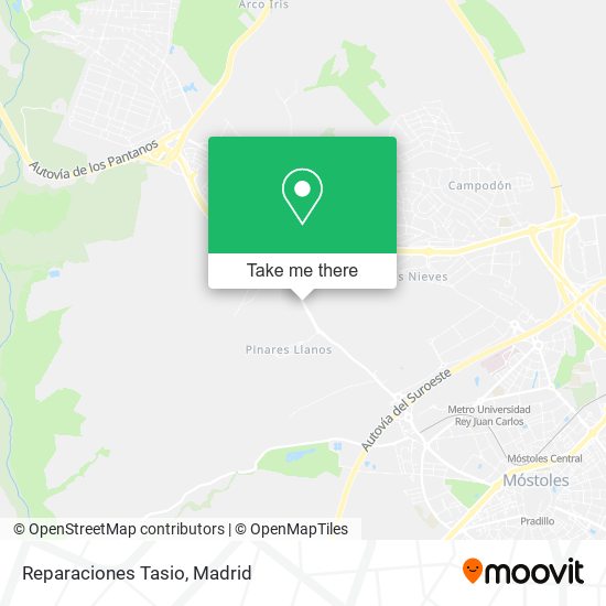 mapa Reparaciones Tasio