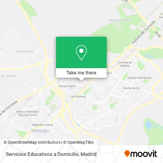 Servicios Educativos a Domicilio map