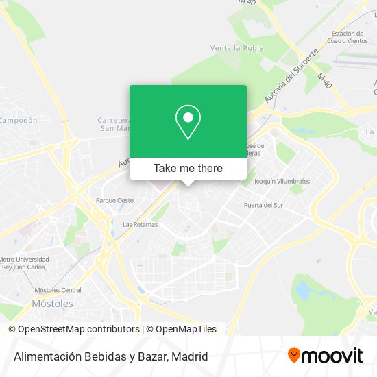 Alimentación Bebidas y Bazar map