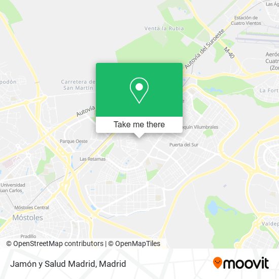 mapa Jamón y Salud Madrid