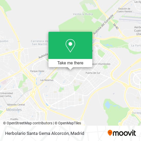 Herbolario Santa Gema Alcorcón map