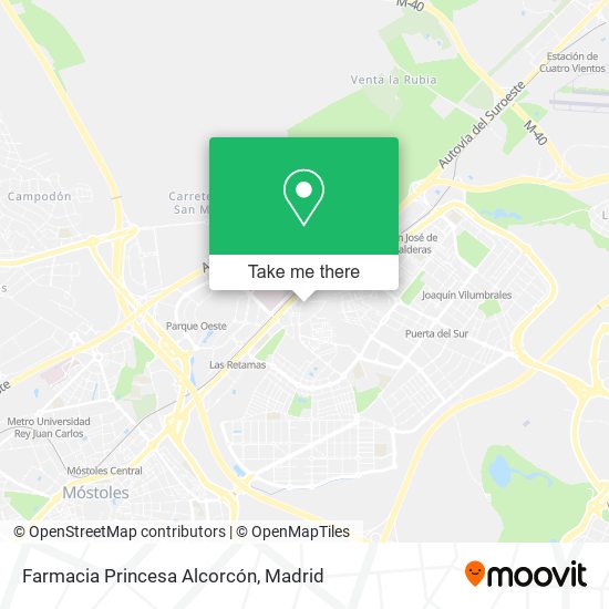 Farmacia Princesa Alcorcón map