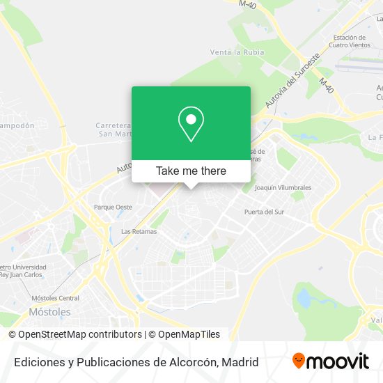 mapa Ediciones y Publicaciones de Alcorcón