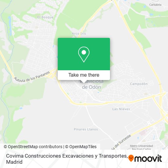 Covima Construcciones Excavaciones y Transportes map