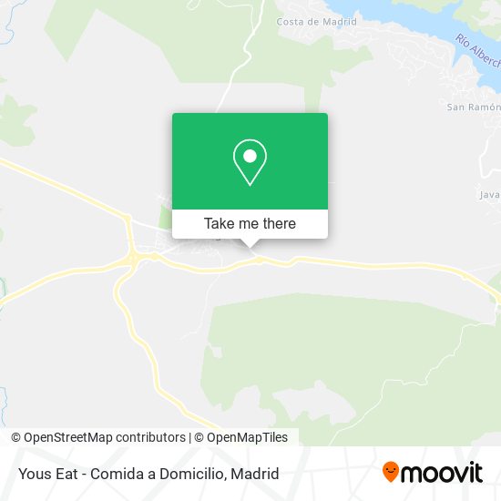 mapa Yous Eat - Comida a Domicilio