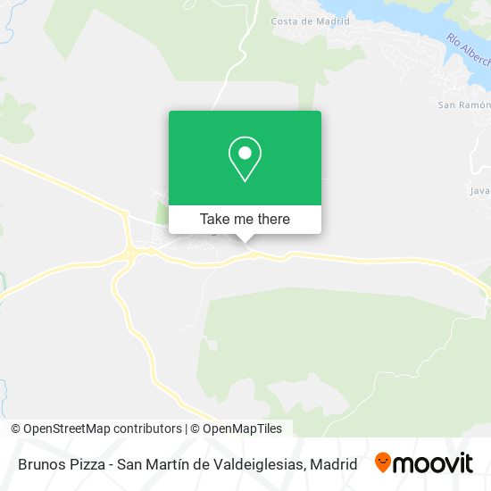 mapa Brunos Pizza - San Martín de Valdeiglesias