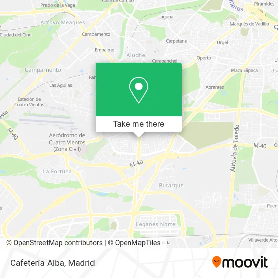 Cafetería Alba map