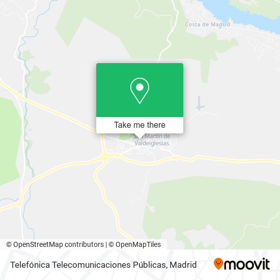 Telefónica Telecomunicaciones Públicas map