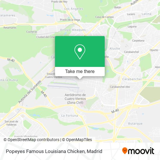 Popeyes Famous Louisiana Chicken map