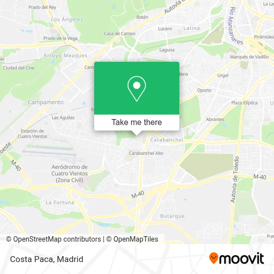 Costa Paca map