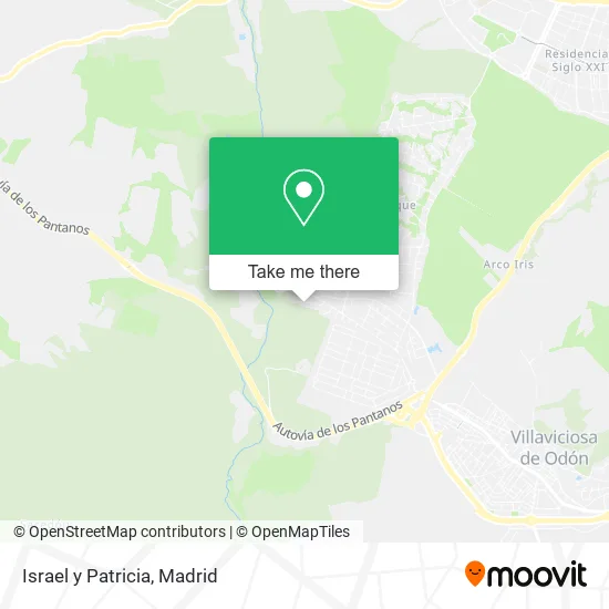 Israel y Patricia map