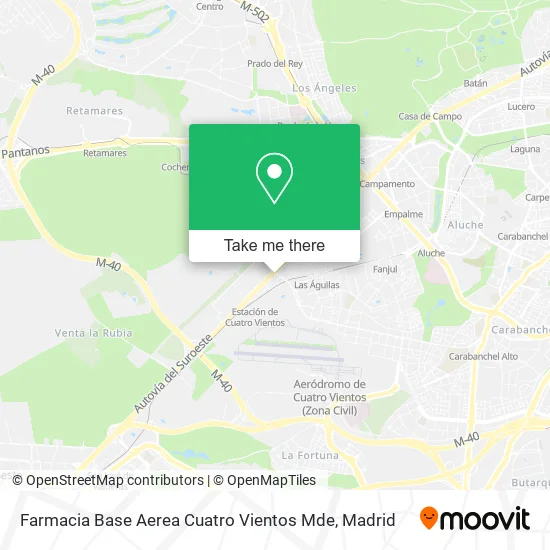 Farmacia Base Aerea Cuatro Vientos Mde map